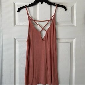 Express One Eleven Ribbed Tank Top